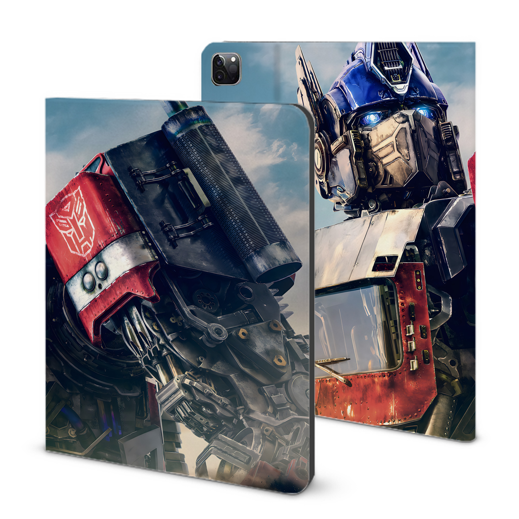 （画像用） Transformers トランスフォーマー IPad ケース ブック型 PUレザー TPU 耐衝撃 軽量 薄型 ペン収納なし 全面保護 IPad 各モデル対応